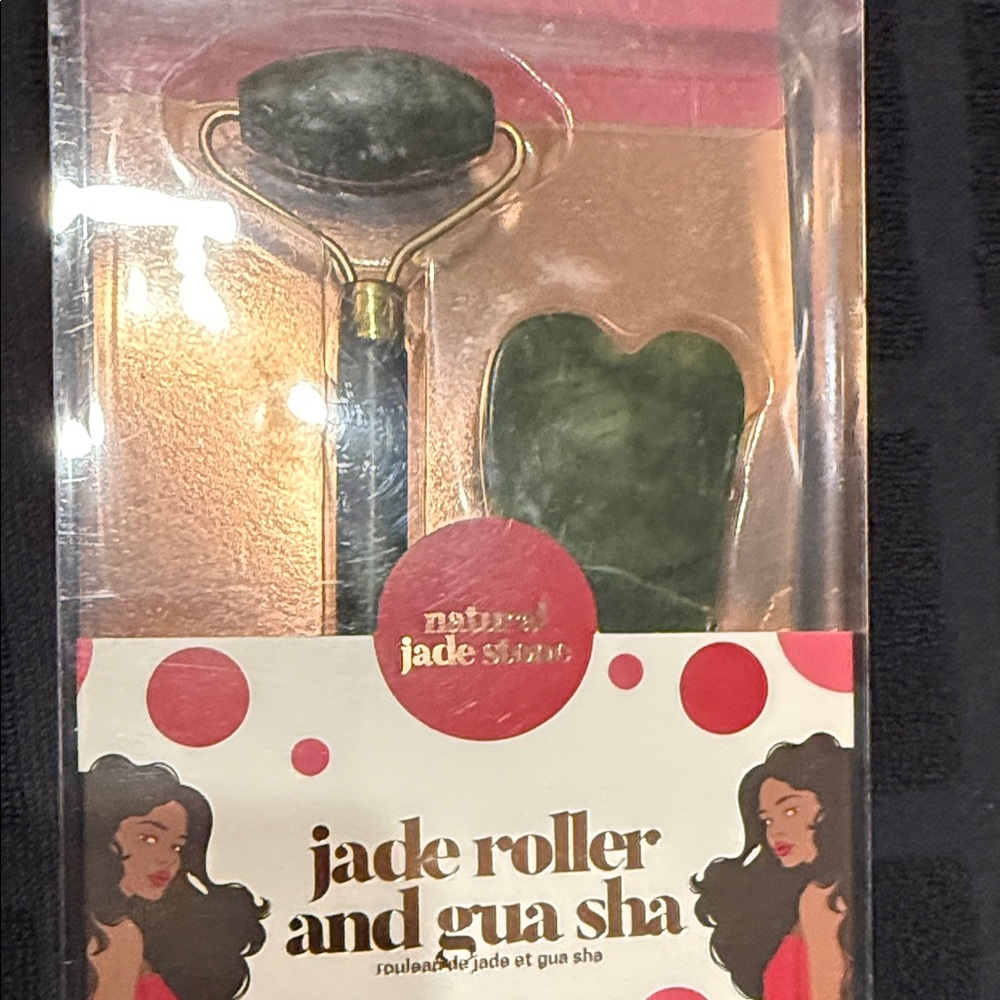 Roller and Gua Sha Set - Green